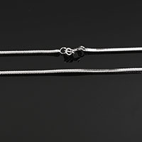 Řetěz náhrdelník stříbro 925, 925 Sterling Silver, různé délky pro volbu & hadí řetízek, 10přediva/Lot, Prodáno By Lot