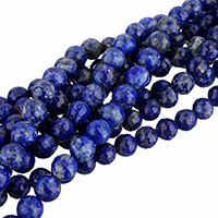 Lapis lazuli Korálky, Přírodní Lapis Lazuli, Kolo, různé velikosti pro výběr & tváří, Prodáno za Cca 15.5 inch Strand