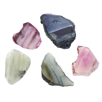 Perle Agate dentelle naturelle, agate lace, mélangé & aucun trou, grade AAA, 28x40x7mm-45x70x12mm, Environ 10PC/sac, Vendu par sac