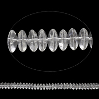 Korálky přírodní Průhledný Quartz, Clear Quartz, Flat Round, třída AAA, 13x5mm, Otvor:Cca 1.5mm, Cca 60PC/Strand, Prodáno za Cca 15 inch Strand