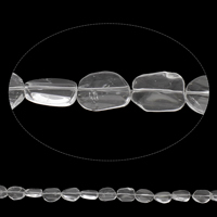 Natürliche klare Quarz Perlen, Klarer Quarz, Grad AAA, 15x19mm-17x25mm, Bohrung:ca. 1mm, ca. 16PCs/Strang, verkauft per ca. 15 ZollInch Strang