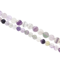 La fluorite pourpre goutte, Rond, normes différentes pour le choix, Trou:Environ 1mm, Longueur Environ 15 pouce, Vendu par sac