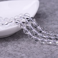 Naturlige klar kvarts perler, Clear Quartz, Runde, forskellig størrelse for valg, Hole:Ca. 1-3mm, Solgt Per Ca. 15 inch Strand