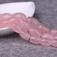 Naturlige rosenkvarts perler, Rose Quartz, Oval, forskellig størrelse for valg, Hole:Ca. 1-2mm, Solgt Per Ca. 15 inch Strand