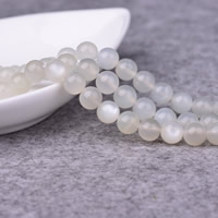 Mjesečev kamen perle, Moonstone, Krug, prirodan, različite veličine za izbor, Grade AAAAA, Rupa:Približno 1-2mm, Prodano Per Približno 15 inčni Strand