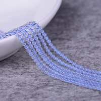 Blue Opal Kraal, Ronde, 2mm, Gat:Ca 0.5mm, Lengte Ca 15 inch, 5strengen/Lot, Ca 190pC's/Strand, Verkocht door Lot