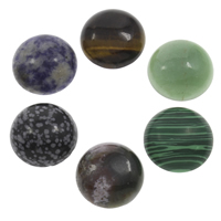 Gemstone Cabochon Flat Round & flat back Sold By Bag