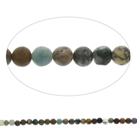 Blandet Gemstone perler, Ædelsten, Runde, 8mm, Hole:Ca. 1mm, Ca. 48pc'er/Strand, Solgt Per Ca. 15 inch Strand