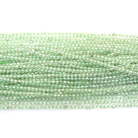 Prehnite Bead, Rund, olika storlek för val, Hål:Ca 0.5mm, Längd Ca 16 inch, Säljs av Lot