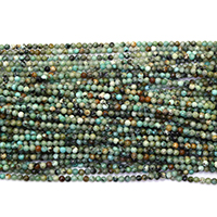 Přírodní africké Turquoise Korálek, Kolo, různé velikosti pro výběr, Otvor:Cca 0.5mm, Délka Cca 16 inch, Prodáno By Lot