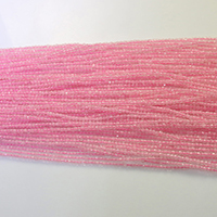 Naturlige rosenkvarts perler, Rose Quartz, Runde, forskellig størrelse for valg & facetteret, Længde Ca. 15.5 inch, Solgt af Lot