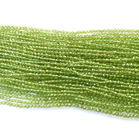 Peridot sten Bead, Rund, naturlig, Augusti MÅNADSSTEN & olika storlek för val & fasetterad, Grade A, Längd Ca 16 inch, Säljs av Lot