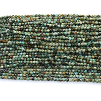 Természetes African Turquoise Üveggyöngy, Kerek, különböző méretű a választás & sokoldalú, Lyuk:Kb 0.5mm, Hossz Kb 16 inch, Által értékesített Lot