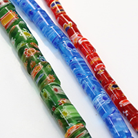 Murano Millefiori Lampwork Beads Column handmade Sold By Lot