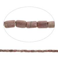 Rhodonite Helmet, Suorakulmio, 8x13x5mm, Reikä:N. 1.5mm, Pituus N. 15.5 tuuma, 5säikeet/laukku, N. 33PC/Strand, Myymät laukku