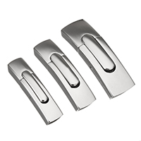 Stainless Steel Jewelry Clasp Rectangle original color Sold By Lot