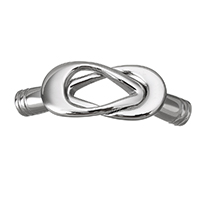 Stainless Steel Magnetska kopča, Nehrđajući čelik, izvorna boja, 44x15x7mm, Rupa:Približno 5mm, 10računala/Lot, Prodano By Lot