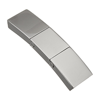 Stainless Steel Magnetic Clasp Rectangle original color Approx Sold By Lot