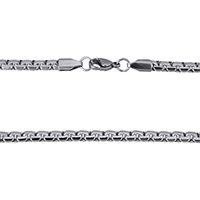 Nerezová ocel Nekclace Chain, Nerez, box řetěz, Původní barva, 4x2mm, Délka Cca 24 inch, 10přediva/Lot, Prodáno By Lot