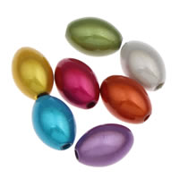 Miracle Acrylic Beads Oval mixed colors Approx 1mm Approx Sold By Bag