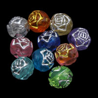 Mixed Acrylic Beads transparent 8mm Approx 1mm Approx Sold By Bag