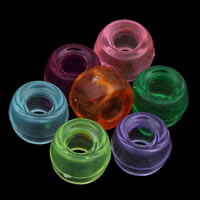 Transparent Acrylic Beads Drum mixed colors Approx 2mm Approx Sold By Bag