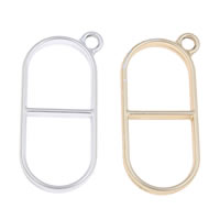 Zinklegering Hangers, Zinc Alloy, plated, mat, meer kleuren voor de keuze, lood en cadmium vrij, 18x38x4mm, Gat:Ca 2mm, 500pC's/Bag, Verkocht door Bag