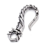 Rustfrit stål smykker Vedhæng, Stainless Steel, Pirate Fishhook, for mennesket & sværte, 24x57mm, Hole:Ca. 4x5mm, Solgt af PC