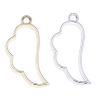 Zinklegering Hangers, Zinc Alloy, Wolk, plated, meer kleuren voor de keuze, lood en cadmium vrij, 17x36x4mm, Gat:Ca 2mm, 500pC's/Bag, Verkocht door Bag