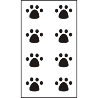 Adesivo per tatuaggi, carta, bear Paw, impermeabile, 105x60mm, 100PC/borsa, Venduto da borsa