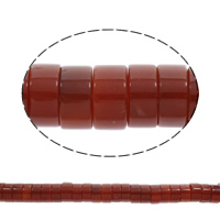 Naturlig röd agat pärlor, Red Agate, Flat Round, 7x14mm, Ca 56PC/Strand, Såld Per Ca 15.5 inch Strand