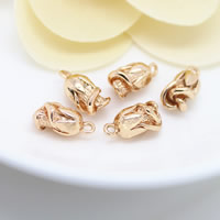 المعلقات مجوهرات النحاس, زهرة, 24K مطلية بالذهب, النيكل والرصاص والكادميوم الحرة, 6x13mm, حفرة:تقريبا 1.3mm, 30أجهزة الكمبيوتر/الكثير, تباع بواسطة الكثير