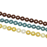 Mixed Edelsteen kralen, Rondelle, verschillende materialen voor de keuze, 10x4mm, Gat:Ca 1mm, Ca 20pC's/Strand, Per verkocht Ca 8 inch Strand