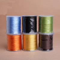 De Draad van het kristal, Crystal Thread, met kunststof spoel, elastisch, meer kleuren voor de keuze, 0.8mm, Ca 480m/spool, Verkocht door spool