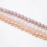 Krumpir Kulturan Slatkovodni Pearl perle, prirodan, više boja za izbor, 5-6mm, Rupa:Približno 0.8mm, Prodano Per Približno 15.5 inčni Strand