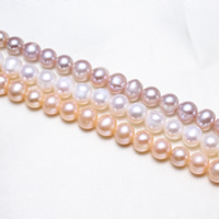 Cultured Potato Freshwater Pearl Beads natural 7-8mm Approx 0.8mm Sold Per Approx 15.5 Inch Strand