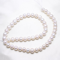 Cultured Potato Freshwater Pearl Beads natural white 8-9mm Approx 0.8mm Sold Per Approx 15.5 Inch Strand