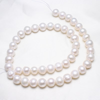 Cultured Potato Freshwater Pearl Beads natural white 9-10mm Approx 0.8mm Sold Per Approx 15.5 Inch Strand