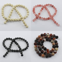 Beads Gemstone misti, pietra preziosa, Cerchio, naturale, materiali diversi per la scelta & formato differente per scelta & glassato, Foro:Appross. 1-2mm, Lunghezza Appross. 15.5 pollice, Venduto da lotto