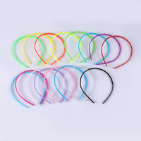 ABS plastike Hair Band, za djecu, više boja za izbor, 8mm, Dužina Približno 13.7 inčni, 100računala/Lot, Prodano By Lot