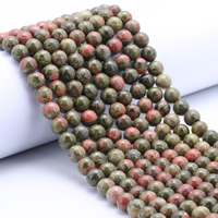 Natural Unakite Beads Round Approx 1mm Sold Per Approx 15 Inch Strand