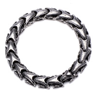 Titanium Steel Rannerengas, ihmiselle & mustata, 10mm, Myyty Per N. 7.5 tuuma Strand