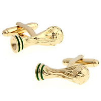 Manchetknopen, Messing, gold plated, glazuur, nikkel, lood en cadmium vrij, 10-20mm, Verkocht door pair