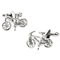 Manchetknopen, Messing, Fiets, platinum plated, nikkel, lood en cadmium vrij, 10-20mm, Verkocht door pair