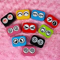 Plastic Contact Lens Case mixed Sold By Bag