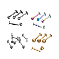 Stainless Steel Lip Ring 316L Stainless Steel plated mixed colors 3mm 8mm 1mm Sold By Lot