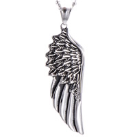 Titanium Steel Pendants Wing Shape blacken Approx 3-5mm Sold By Bag