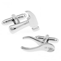 Messing Asymmetrische Manchetknopen, platinum plated, nikkel, lood en cadmium vrij, 10-20mm, Verkocht door pair