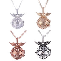 Pregnant Ball Locket Pendant Brass Wing Shape plated hollow nickel lead & cadmium free Approx 3-5mm Sold By Bag