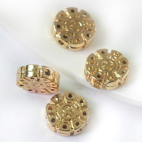 24K Gold Kuglice, Mesing, Stan Okrugli, 24-karatnom pozlatom, dovesti i kadmija besplatno, 12.5x3.8mm, Rupa:Približno 1.3mm, 20računala/Torba, Prodano By Torba